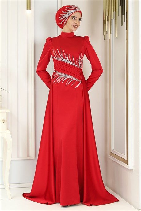  Pınar Şems - Anka Evening Dress Red