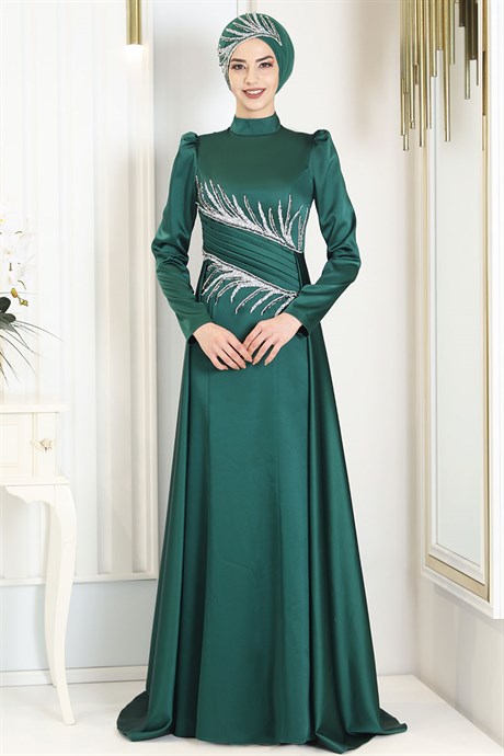  Pınar Şems - Anka Evening Dress Green