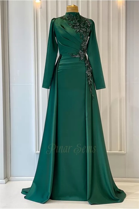  Pınar Şems - Dilek Evening Dress Green