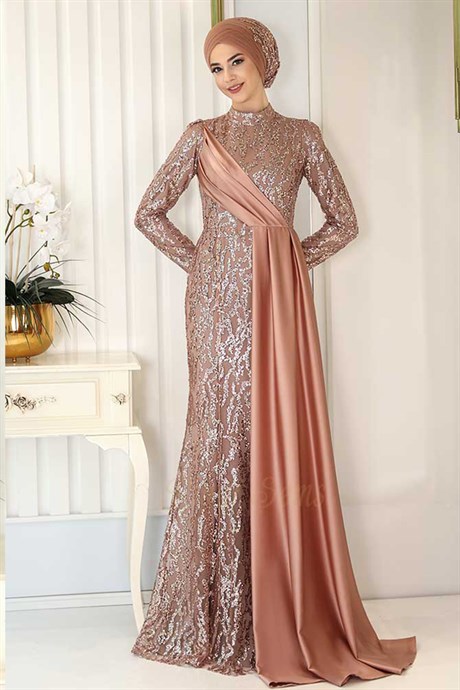  Pınar Şems - Ecmel Evening Dress Copper