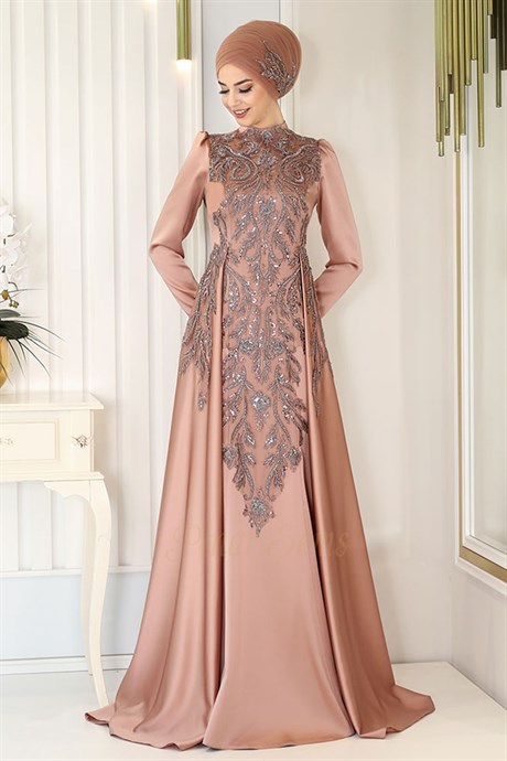  Pınar Şems - Katre Evening Dress Copper