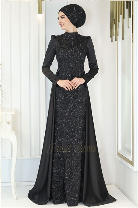  Pınar Şems - Şems Evening Dress Black