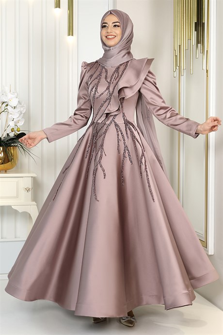  Pınar Şems -  Taçmin Evening Dress Lilac