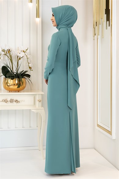  Pınar Şems -  Boncuka Evening Dress Mint